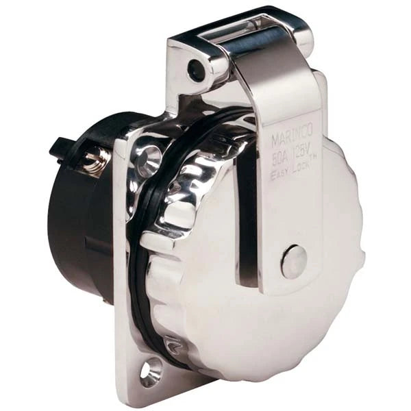 Marinco, S.S. Power Inlet 50A 125V