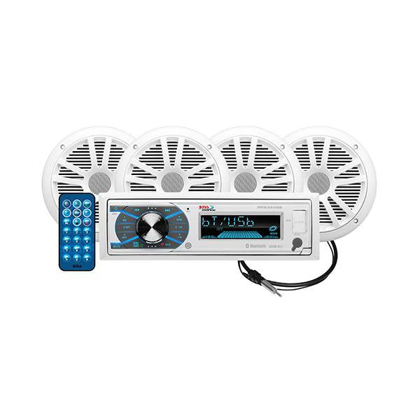 Boss Audio, Pkg W/Mr632Uab Am/Fm Cd Receiver 2 Pair Of 6.5" Spk Antenna