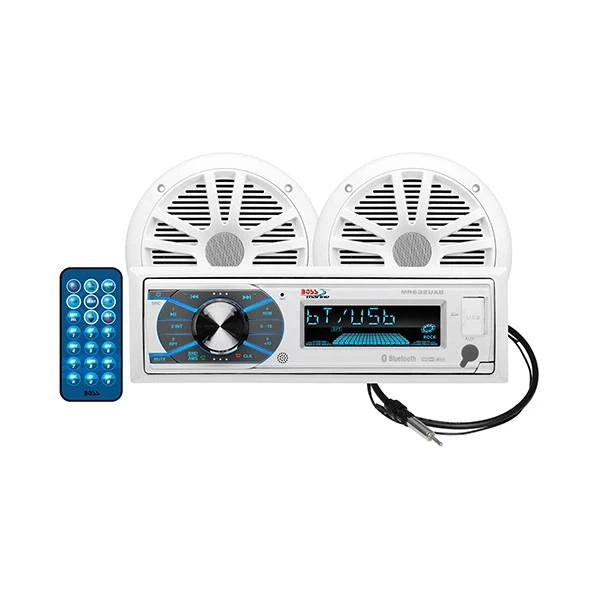 Boss Audio, Pkg W/Mr632Uab Am/Fm Cd Receiver Pair Of 6.5" Spk Antenna