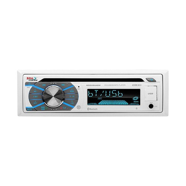 Boss Audio MR508UABW Single-DIN CD/USB/SD/MP3/WMA/AM/FM Receiver w/Bluetooth