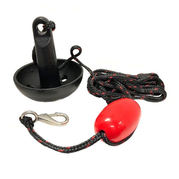 Gen3 Marine, 8 LB Mushroom Anchor Kit (Bag, snap hook, 25' of rope, float)