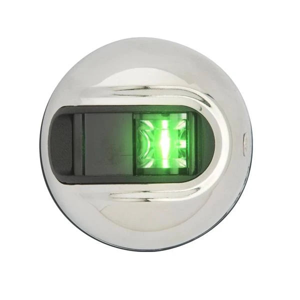 Attwood, SS LED Vertical Side Light Green