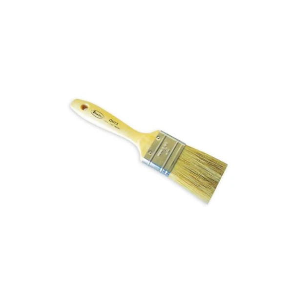 Red Tree Industries, Redtree Pro Onyx Flat With Chisel Edge Paint Brush, 1"