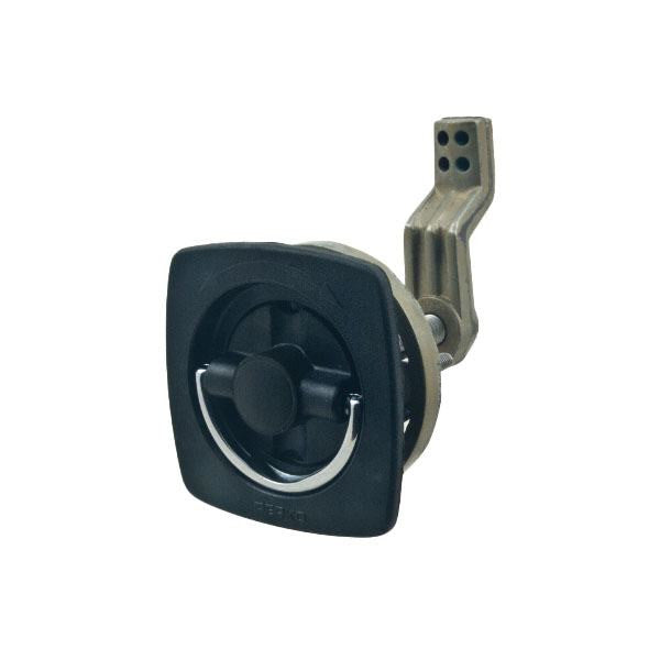 Perko Marine, 2-1/2" X 2-1/2" BLACK FLUSH LATCH