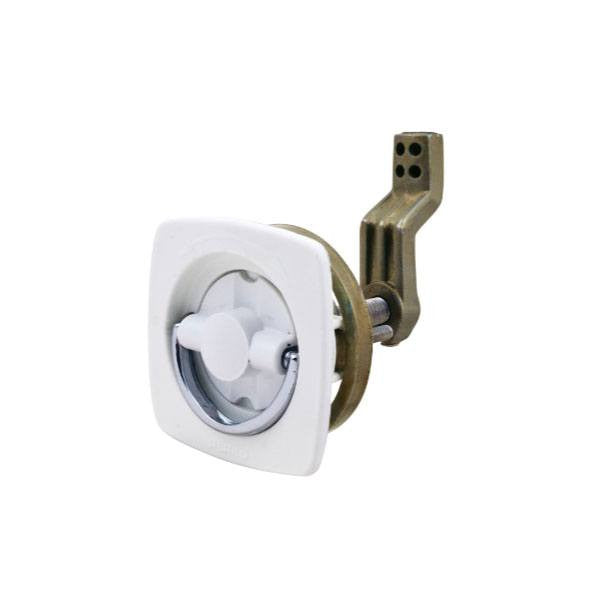 Perko Marine, 2-1/2" X 2-1/2" WHITE FLUSH LATCH