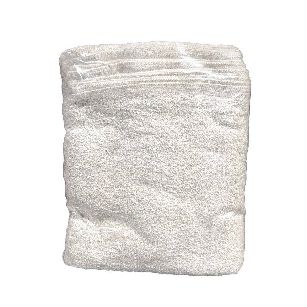 Towels, White Terry Towel 10 Per Bag