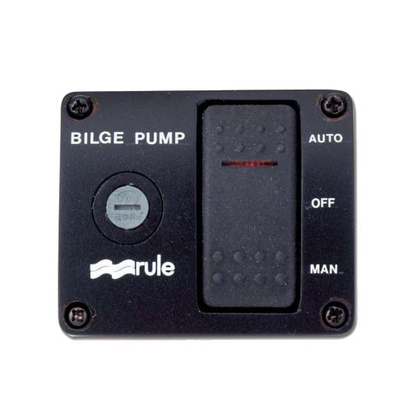 Rule, Lighted Rock Switch Pnl-3 Way