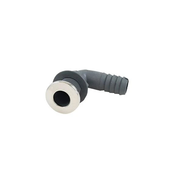 Whitecap Industries, Whitecap 90 Degree Thru-Hull Fitting w/ Barb, 1"