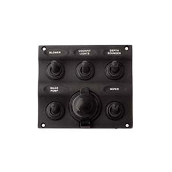 Sea Dog Marine, Five Toggle Switch Pnl W/Socket