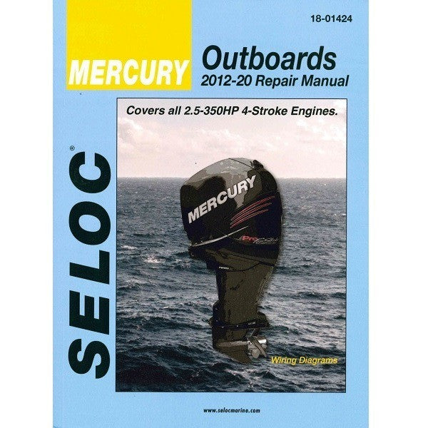 Seloc Service Manuals, Mercury 4-Stroke outboard engines 2.5-350hp from 2012 -2020