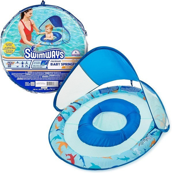 SwimWays, Shark - Premium Baby Spring Float with Hyper-Flate