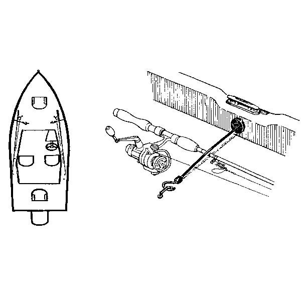 T-H Marine, Rod Strap Gunwale Mt. 12