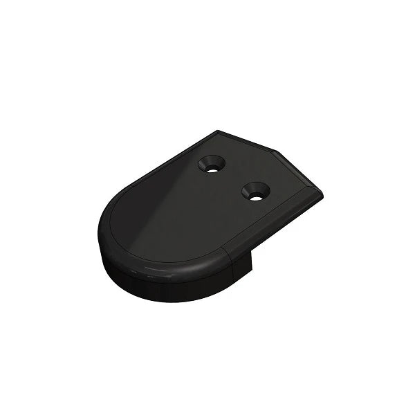 Taco Marine, 2" END CAP RUB RAIL BLACK PACKAGED