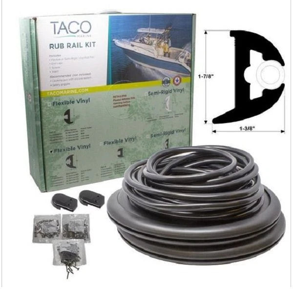 Taco Marine, Rub Rail Kit 1-3/8 X 1-7/8 X 50'