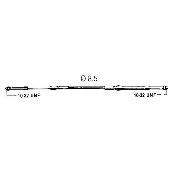 Uflex USA, Uflex C8 Universal Control Cable, 11'