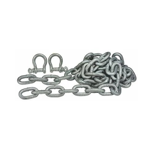 Tie Down Engineering, Galvanized Anchor Chain And Shackles, 1/4" x 6' with (2) 1/4" Shackles