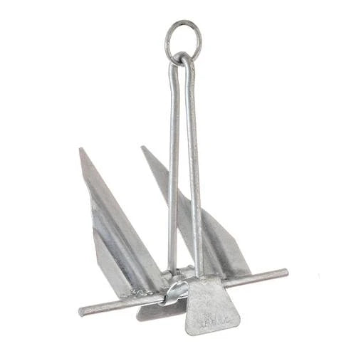 Tie Down Engineering, Hooker Quik-Set Galvanized Fluke Style Slip-Ring Anchor, 3.5 lbs - Boat Size: 10' - 15'