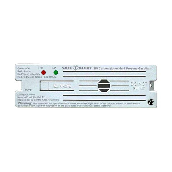 Marine Technologies, Combination Carbon Monoxide/Propane Alarm - White Surface Mount 12vDC Hard Wire