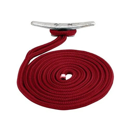 Sea Dog Marine, Sea Dog Braided Nylon Dock Line - Red, 1/2" x 15'