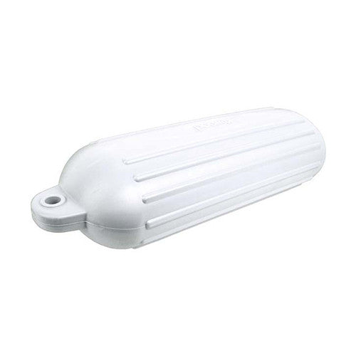 Attwood SoftSide White Mooring Fender, 5" Diameter x 22" Length