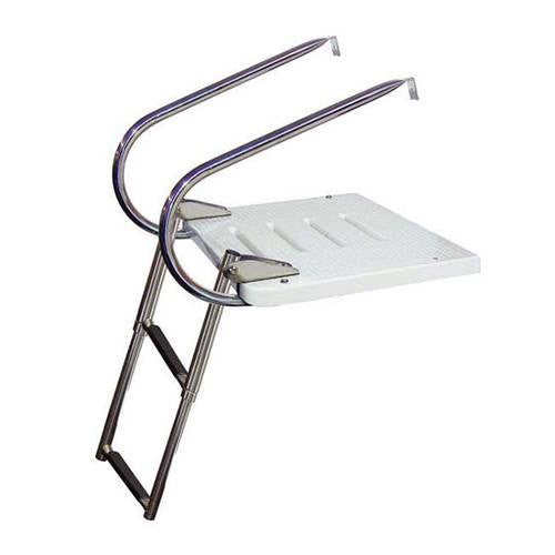 JIF Marine, I-O Swim Platform W/ 2 Step Over Platform Ladder