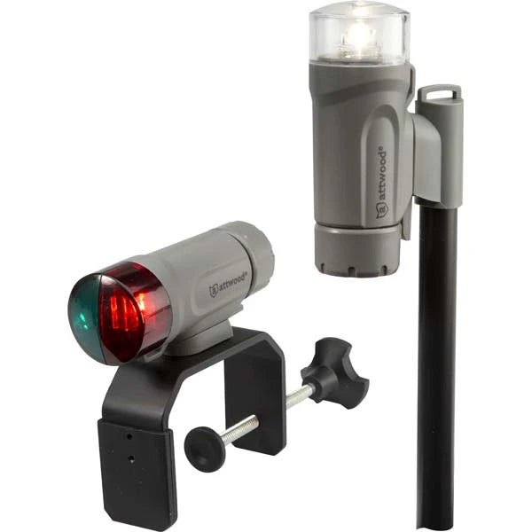 Attwood, LED Tele-Portable Bow And Stern Lite Clamp-On