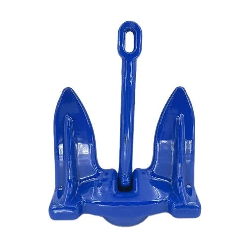 Greenfield Products, Greenfield Coated Navy Anchor - Blue, 10 lbs - Boat Size: Under 14'