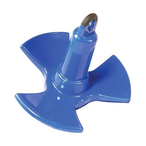 Greenfield Products, Greenfield Coated River Anchor - Blue, 16 lbs - Boat Size: Up to 18'