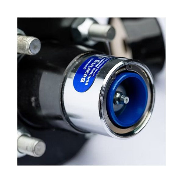 Bearing Buddy Trailer Wheel Bearing Protectors w/ Visual Indicator, Model 1980A Chrome Plated