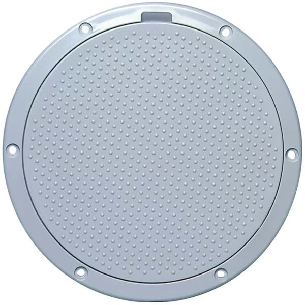 Beckson Marine, Beckson Non-Skid Dimple 6" Pry Out Marine Deck Plate, Black