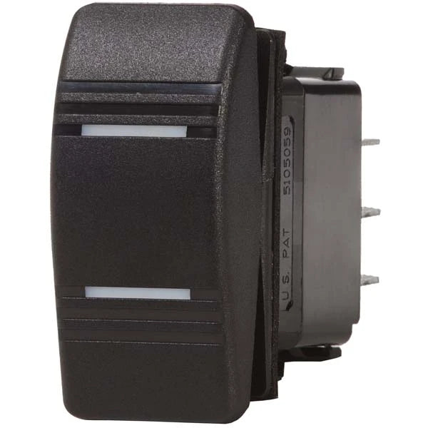 Blue Seas, Blue Sea Contura Black Rocker Switch, 8282-BSS