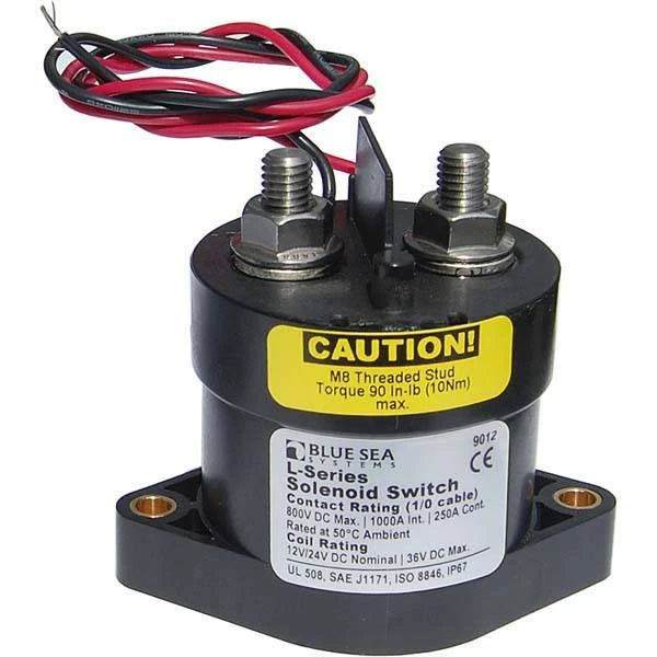 Blue Seas, Solenoid Switch 250A 12-24V