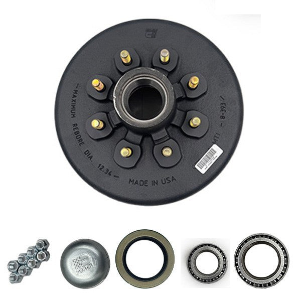 Dexter Axle, H-D KIT 7.2K 4.75 PD 9/16 GRS FOR 008-393-04 CONE NUTS
