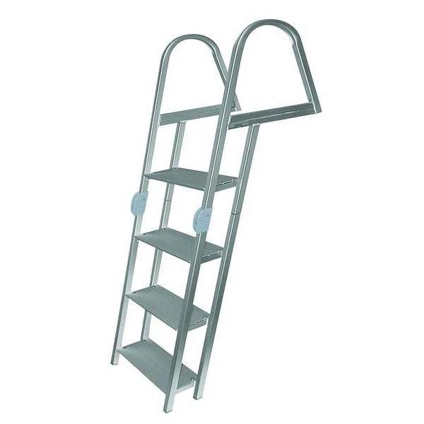 JIF Marine, JIF 4-Step Aluminum Folding Ladder w/ Mounting Hardware, 4 Step