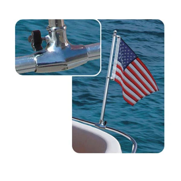 Taylor Made Products, S.S. Flag Pole Socket 7/8-1" Rail