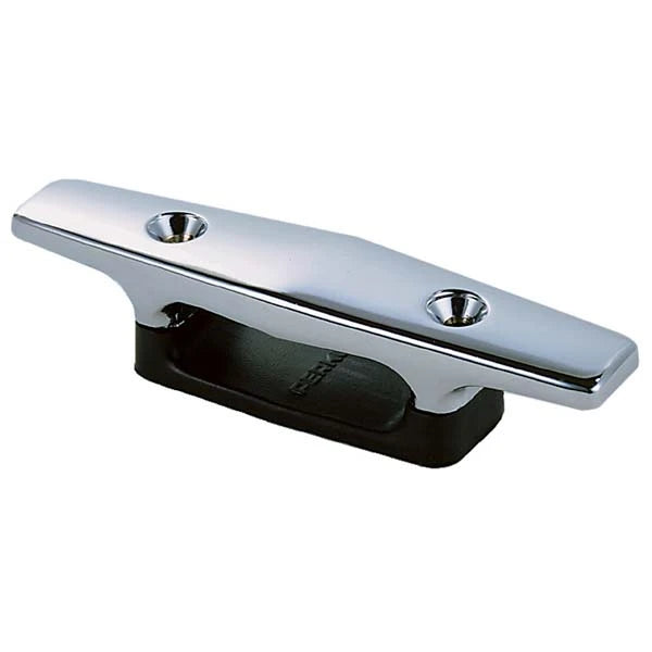 Perko Marine, Perko Chrome Cleat With Black Plastic Open Base, 4-1/2" (Pair)