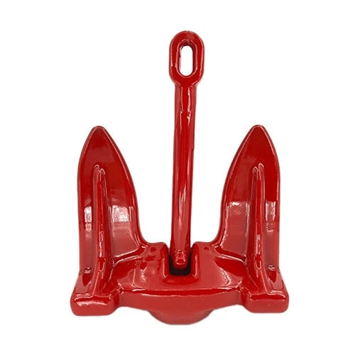 Greenfield Products, Greenfield Coated Navy Anchor - Red, 10 lbs - Boat Size: Under 14'