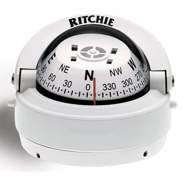 Ritchie Compass, Explorer Compass Surf Mt Removable Wht