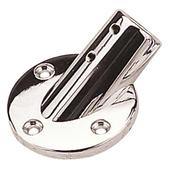 Sea Dog Marine, Sea-Dog Round Base 7/8" Rail Fitting, Chrome, 60°