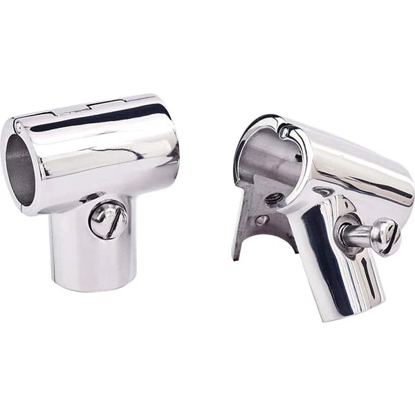 Sea Dog Marine, Sea Dog Hinged Hand Rail Tees, Stainless Steel, 60° Hinged Rail Tee 1"