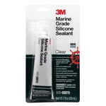 3M Marine Grade Clear Silicone Sealant, 3oz
