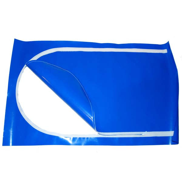 Shrink Wrap International 48" Zippered Shrink Wrap Door, Blue