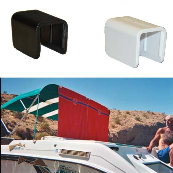 Terricraft Creations Boat Bimini Clip 1" Square (5 Pack) - Assorted Colors, Black