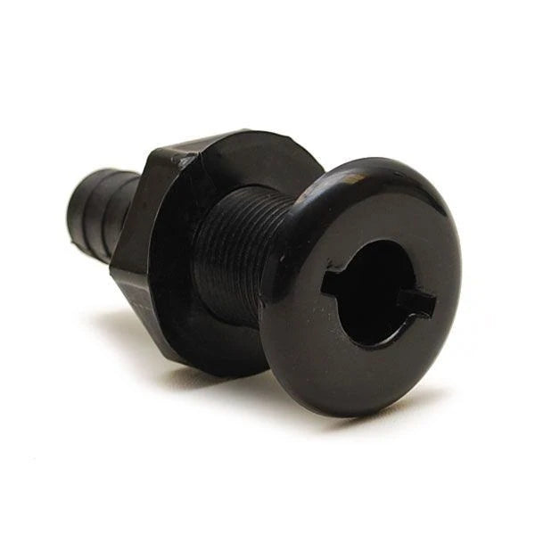T-H Marine, Thru-Hull 3/4" Straight Blk