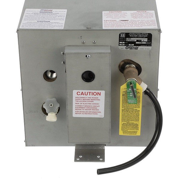 Whale, 120V 6 Gallon Galvanized Water Heater - Rear Exchange
